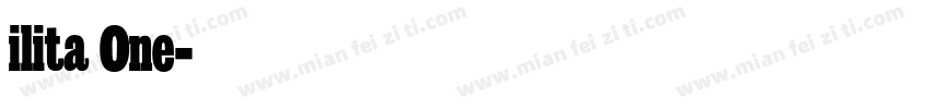 ilita One字体转换